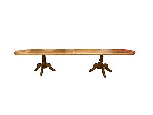 Mesa oval rústica