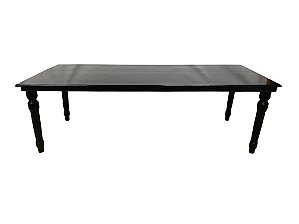 Mesa retangular preta