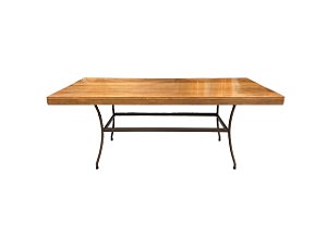 Mesa retangular pé ferro
