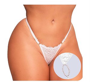 Calcinha Tailandesa em Renda Branca