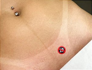 Tatuagem Erótica Temporária Emoji Proibido para Menores