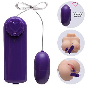 Vibrador Bullet Multivelocidades Roxo