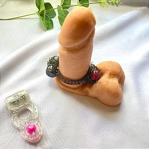 Anel com Vibrador Triplo Estimulo