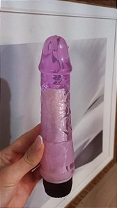 Prótese Pênis Pinto Vibrador Pênis Realístico Transparência 18,5 x 4cm
