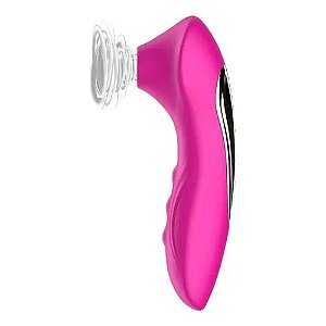 Vibrador Sugador Pulsador de Clitóris 10 Modos de Pulsações Recarregável