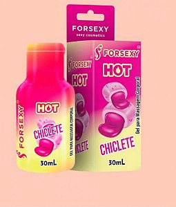 Gel Comestível para Sexo Oral Beijo Chiclete Esquenta 30ml