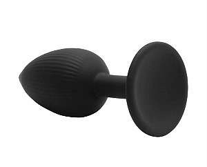 Plug Anal em Silicone com Ventosa Tamanho P