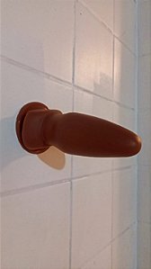 Plug Anal Pênis Maciço com Ventosa 14 x 5,5 cm