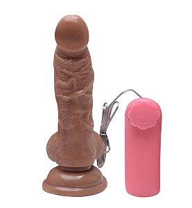 Pênis Realístico com Vibrador Ventosa