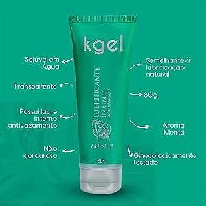 Lubrificante Íntimo Bisnaga Aroma Menta 80g