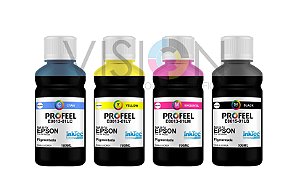 4 Frascos de 100ML de Tinta Pigmentada Inktec Profeel Epson