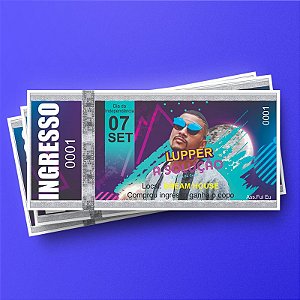 Ingressos de Segurança Personalizados em Papel Moeda (Papel Filigranado)