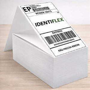 1.000 Etiquetas 10x15cm Térmica Resma Com Serrilha
