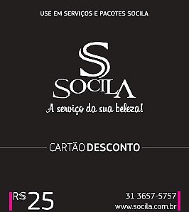 Cartão de desconto "25" - Lote 100un