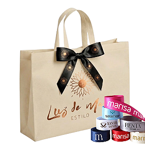 SACOLA DE TNT C/FITAS PERSONALIZADAS