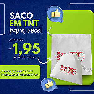 PROMOÇÃO SAQUINHO TNT