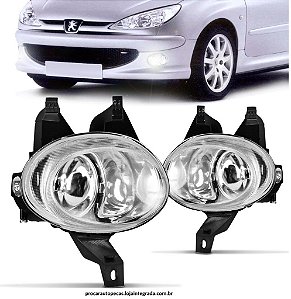 Farol Auxiliar Peugeot 206 1998 Até 2008 Lado Direito e Esquerdo Marca Orgus (PAR)