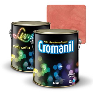 KIT Cimento Queimado Galão (5kg)  + 1 Verniz Galão 3,6 litros  - Cor MARTE