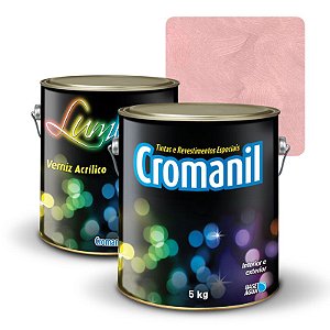 KIT Cimento Queimado Galão (5kg)  + 1 Verniz Galão 3,6 litros  - Cor ROSÊ