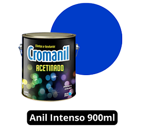 ANIL INTENSO - Cromanil Látex Acrílico Acetinado -  Lata 1/4 (900ml).
