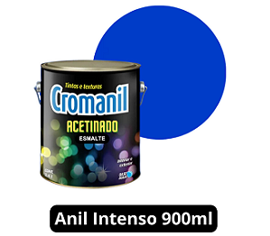 ANIL INTENSO - Esmalte Acetinado Base D'água - Lata 1/4 (900ml).