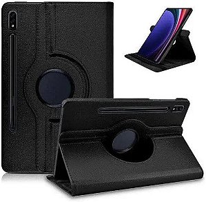 Capa Case Giratória Para Novo Samsung Galaxy Tab S9+ Plus de 12.4 Polegadas