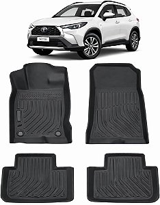 Tapete Premium Tipo Bandeja Para Corolla Cross - Com Bordas Elevadas P/ Reter Liquidos