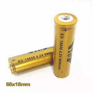 Bateria Recarregável 8800mah Lítio 18650 3.7 / 4.2 V