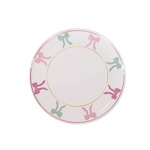 Prato Raso Laço em Melamina 25cm