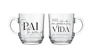Caneca Vidro Pai Meu Maior Exemplo