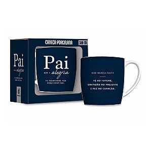 Caneca Porcelana Pai Que Alegria