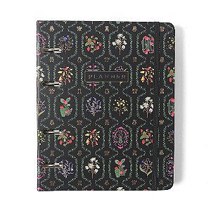 Agenda Planner Argolado 2026 Jardim Semanal Notas A5 Preto CICERO
