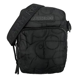 Bolsa Farm Da Gema Puffer Preto
