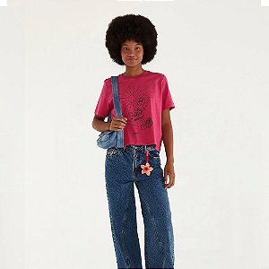 T-Shirt Farm Prainha Siga o Sol Rosa