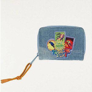 Carteira Farm Ziriguidum Patch Rio Jeans