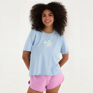 T-shirt Farm Prainha Silk Rio Azul