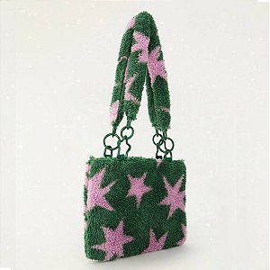Bolsa Farm Flat Fleece Estrelas Verde