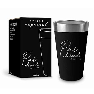 Copo Térmico Stone Pai Obrigado 473ml