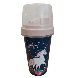 Mini Shakeira com Tampa Unicórnio 320ml - Plasútil - Rizzo