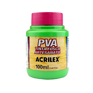 Tinta Fosca Artesanato PVA 100ml - Verde Folha R510 - 1 unidade - Acrilex - Rizzo