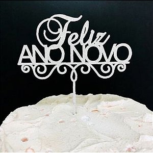 Topo de Bolo 50 Anos Espelhado Prata Sonho Fino Rizzo Confeitaria - Loja de  Confeitaria