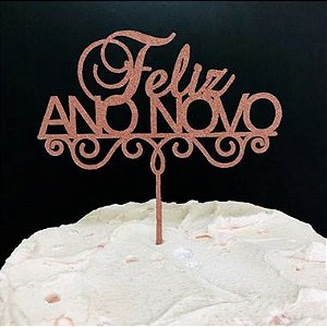 Topo de bolo Borboleta Mini Glitter Branca-Cinza - Amora festa em Papel