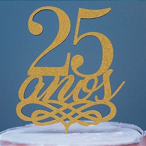 Topo de Bolo Decorativo para Festa Feliz Aniversário Azul - 1 Un - Festas  da 25