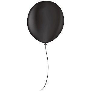 Balão Profissional Premium Uniq 16" 40cm - Preto Onix - São Roque - Rizzo Embalagens