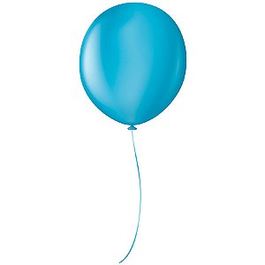 Balão Profissional Premium Uniq 16" 40cm - Azul Topazio - São Roque - Rizzo Embalagens