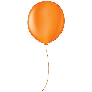 Balão Profissional Premium Uniq 16" 40cm - Laranja Ambar - São Roque - Rizzo Embalagens