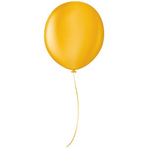 Balão Profissional Premium Uniq 16" 40cm - Amarelo Ouro - São Roque - Rizzo Embalagens