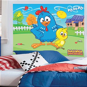 Painel TNT Galinha Pintadinha Mod 2 - 1,40x1,03m - Piffer - Rizzo Embalagens