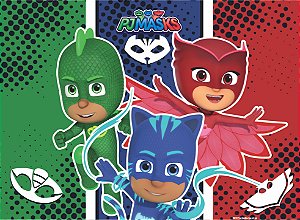 Painel Grande TNT PJ MASKS -1,40x1,03cm - Piffer - Rizzo Embalagens