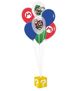 Kit Balões para Decoração Festa Super Mario - Cromus - Rizzo Embalagens